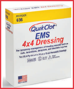 Quikclot EMS Hemostatic Dressing