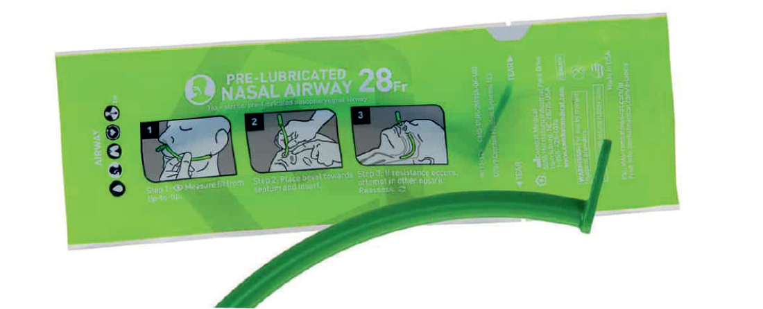 Pre-Lubricated Nasal Airway - 28Fr